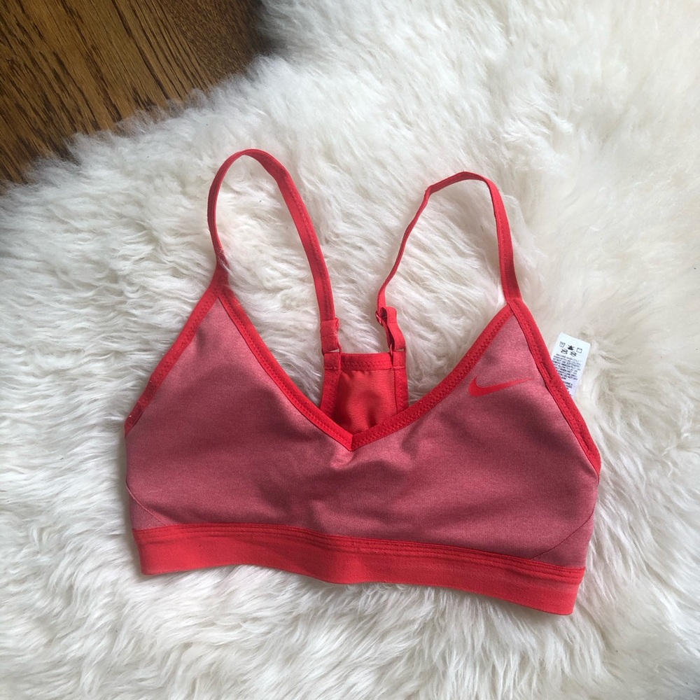 Nike red sports bra